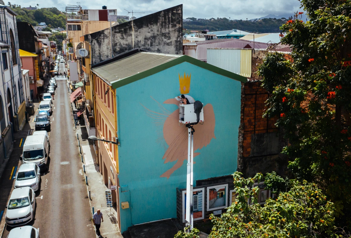 Milmurs production, Street-art, Martinique, Montréal, Ana Marietta - Festival Fort de France 2019