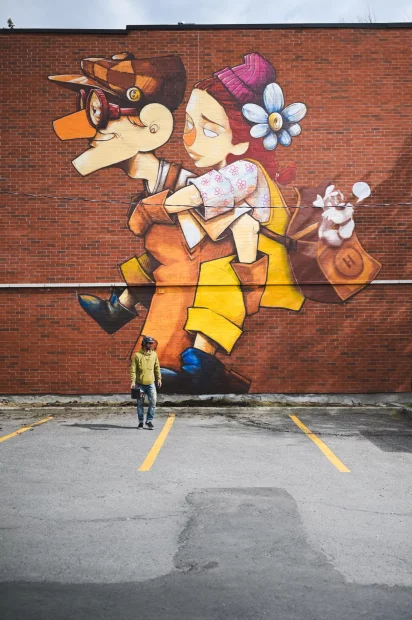 Ben Caillous - Le vieil homme et l'enfant Milmurs production, Street-art, Martinique, Montréal