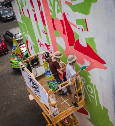 Milmurs production, Street-art, Martinique, Montréal, Brothers of light - festival fort de france 2019