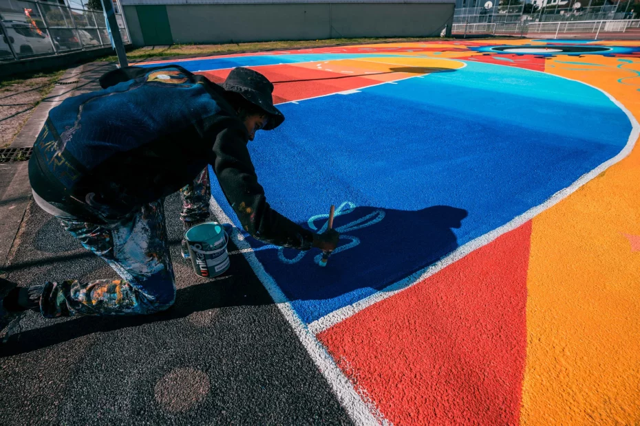 Conviés par Nadau Architecture, Milmurs a eu le privilège de produire la première édition du festival international d'art mural de la ville de Bègles.