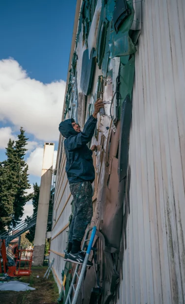 Conviés par Nadau Architecture, Milmurs a eu le privilège de produire la première édition du festival international d'art mural de la ville de Bègles.