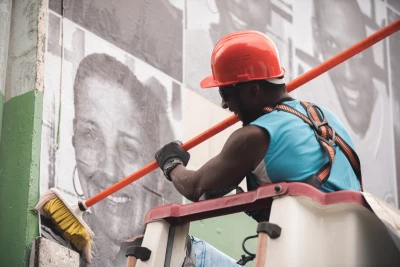 Milmurs production, Street-art, Martinique, Montréal, Inside-out - festival fort de france 2020