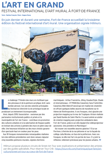 Milmurs production, Street-art, Martinique, Montréal, 3ttman - festival martinique 2022